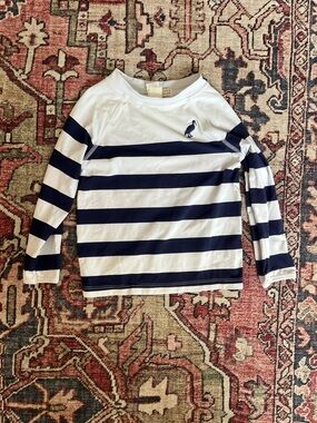 TBBC Navy & White Striped Rashguard